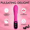 Digital Silicone Rabbit Vibrator with LED Display, featuring 3 speeds, USB rechargeable, and waterproof design for ultimate pleasure.