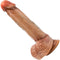 Renaissance Raphael 9.5 Inch Sliding Foreskin Dildo Tan, Realistic Dual Density Silicone by Blush Novelties, Sensa Feel® Technology