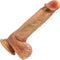 Renaissance Raphael 9.5 Inch Sliding Foreskin Dildo Tan - Realistic Dual Density Silicone by Blush