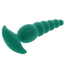 Gender X The Rattler Twirling Prostate Vibrator Green with a unique tail-inspired shape for smooth insertion.