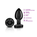 Viben Cheeky Charms Medium Vibrating Anal Plug Gunmetal with remote control and 10 vibration patterns.
