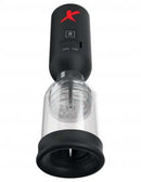 PDX Elite Silicone Tip Teazer Power Pump Masturbator with suction and vibration features.