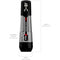 PDX Elite Viewtube Max View See Through Suction Stroker with dimensions labeled