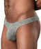 RIBBED & READY THONG GREY S/M-1
