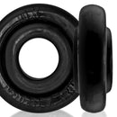 Oxballs Rimz Big Single Cock Ring Black showcasing its soft, body-hugging grip and plush rim design.