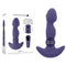 Purple Gender X Ring It Anal Vibe with twisty-textured ring, vibrating tip, and 10 rhythms shown with packaging.