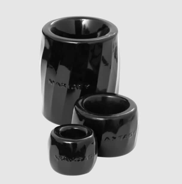 Maxtasy Performance Rings - Enhance Size, Strength, and Pleasure with Black Collection of Three Rings