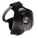 Strict Leather Cock Straight Jacket made of high-quality black leather with a steel ring for control and denial play.