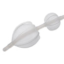 CleanStream Silicone Double Bulb Enema Nozzle Clear with inflatable two-bulb design for secure fit.