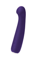 VeDo Gingi Rechargeable Silicone G-Spot Vibrator Purple side view, showcasing its ergonomic design.