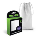 Safe Sex Antibacterial Toy Bag Medium White packaging with a white drawstring bag for clean and organized storage.