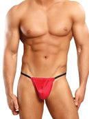 POSING STRAP SATIN LYCRA RED O/S-0