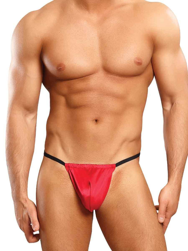 POSING STRAP SATIN LYCRA RED O/S-0