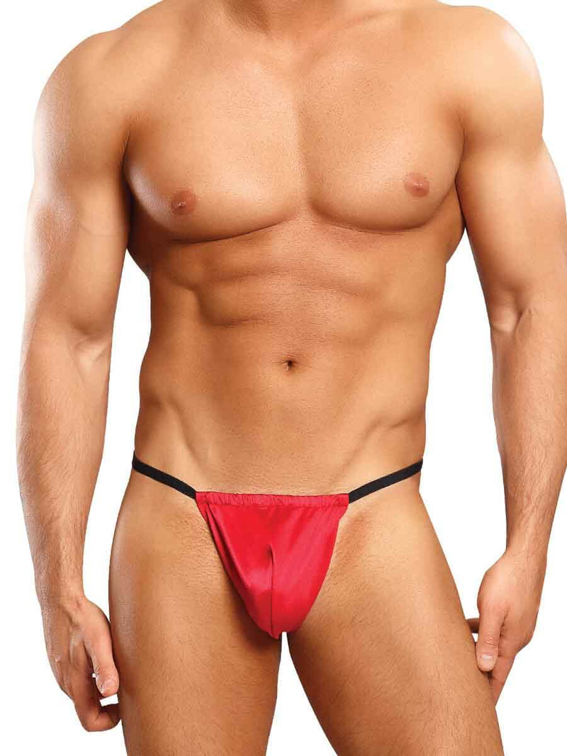 POSING STRAP SATIN LYCRA RED O/S-0