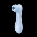 Satisfyer Pro 2 Gen 4 App Controlled Clitoral Stimulator in light blue color, highlighting modern design.