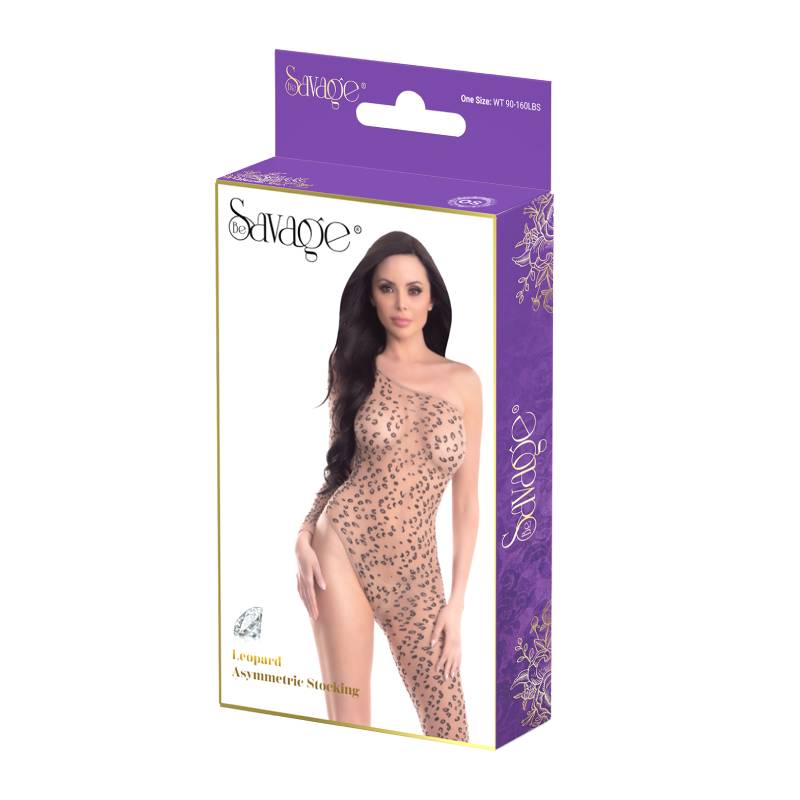 LEOPARD ASYMMETRIC STOCKING LEOPARD-2