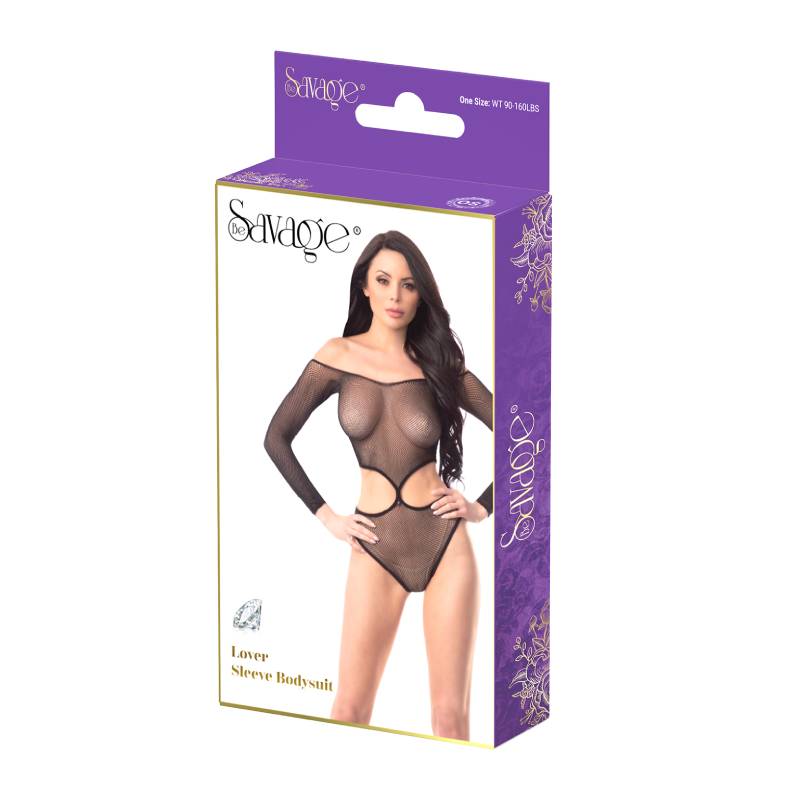 LOVER SLEEVE BODYSUIT BLACK-2