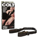 Colt Camo Thigh Sling Bondage Restraint featuring straps for secure positioning and bold camouflage design.