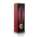Truly Yours Scarlet Velvet 10 Speed Bullet Vibrator packaging showcasing its sleek design and elegant box.