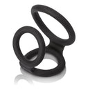 Mansizer Enhancer Enhancer Ring Black, triple-ring support system for comfort and performance during intimate moments.