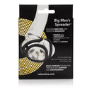 Big Mans Spreader Black Ring packaging showcasing silicone erection and scrotum enhancer features.