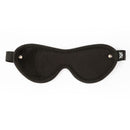 SEI MIO Eyes Wide Shut Soft Velvet Blindfold in black soft velvet material for sensory exploration and comfort.