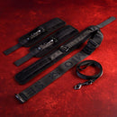 SEI MIO Neck Firmly in Check Adjustable Neck & Wrist Restraint Kit featuring adjustable restraints in black.