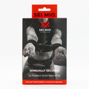 Sei Mio Sensually Secured Restraints packaging featuring padded wrist restraints for comfortable positioning.