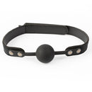 Image of SEI MIO Strictly Come Quietly Soft Strap Silicone Ball Gag featuring smooth silicone ball and soft padded strap.