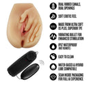 EnLust Selena Vibrating Masturbator Pussy & Ass features soft TPE design, dual openings, and vibrating bullet for enhanced pleasure.