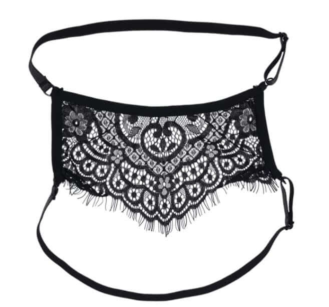 LACE COLLAR W/ NIPPLE TIES-2