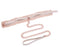Peach-colored faux fur collar and rose gold leash with adjustable fit and luxurious design.