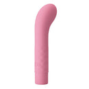 Pretty Love Atlas Silicone G-Spot Vibrator Pink with a smooth design and curved head for targeting pleasure.