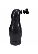 Pumped Virtuo 10 Function Masturbator with Phone Attachment side view highlighting its design and phone attachment feature.