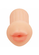 Xkin Raw The Grip Stroker Flesh mouth-shaped stroker designed for realistic oral pleasure.