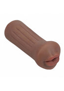 Xkin Raw The Grip Stroker Brown, realistic lifelike stroker with textured inner sleeve.