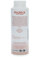 RealRock Revive Powder 4 Oz bottle designed to renew and maintain TPE and TPR products with an easy twist spout.