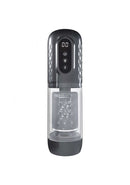 Pumped Vortex Suction Rotating Thrusting Masturbator with advanced features and clear design for customizable pleasure.