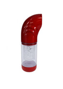 PUMPED StrokeMate Masturbator Metallic Red designed for strong vacuum stimulation and rotating motion.