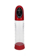 PUMPED CyberPulse Automatic Waterproof Metallic Red, high-performance automatic pump with digital display.