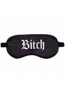 Ouch Bitch Printed Mask Satin Black features a bold printed design on a sleek satin background.