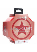 Ouch Bondage Tape Non Stick Red 20 m packaging showing versatile restraint accessory for safe play.