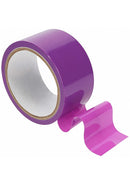 Ouch Bondage Non Stick Tape Purple 20 m roll with shiny finish, perfect for creative restraint and sensory play.