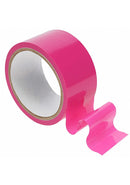 Ouch Bondage Non Stick Tape Pink 20 m displayed in a roll, ideal for playful restraint and sensory play.