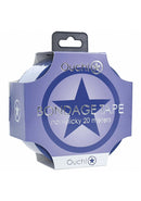 Ouch Bondage Tape Non Stick Navy 20 m packaging featuring a star design, ideal for comfortable restraint in play.