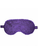 Ouch Fluffy Blindfolds Mask Purple - luxuriously soft and cozy sensory blindfold for enhanced touch and sound.