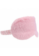 Ouch Fluffy Mask Blindfolds Powder Pink, soft plush fabric blindfold designed to block vision and enhance sensory experience.