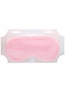 Ouch Fluffy Mask Blindfolds Powder Pink in soft plush packaging, offering comfort and sensory experience.
