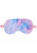 Ouch Fluffy Mask Blindfolds Multicolor 2 in soft, plush material with a beautiful gradient of pink and blue.