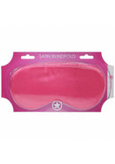 Ouch Satin Blindfolds Mask Pink, stylish satin blindfold in vibrant pink, perfect for sensory play and enhancing anticipation.